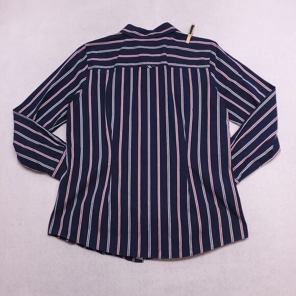 Brooks Brothers Casual Striped Long Sleeve Button Up Shirt Mens Size 12 Blue - Picture 10 of 10